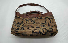 Load image into Gallery viewer, Arazzo Womens Brown Roman Gladiator Motif Adjustable Strap Travel Shoulder Bag