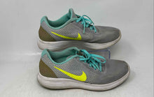 Load image into Gallery viewer, Nike Womens Revolution 3 819303-005 Gray Green Lace-Up Sneaker Shoes Size 8