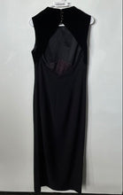 Load image into Gallery viewer, Tahari Womens Black Sleeveless Crew Neck Backless Side Slit Pencil Dress No Size