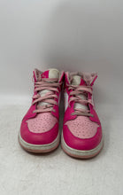 Load image into Gallery viewer, Nike Girls Air Jordan 1 Mid FD8780-116 Pink White Sneaker Shoes Size 6.5Y