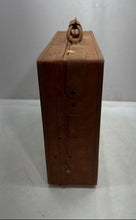 Load image into Gallery viewer, Vintage Hartmann Luggage Brown Leather Top Handle Lined Large Travel Suitcase