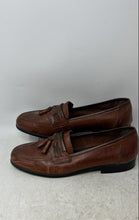 Load image into Gallery viewer, Unbranded Mens Brown Leather Round Toe Tassel Slip-On Loafer Shoes Size 44