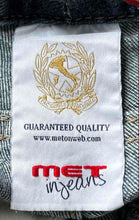 Load image into Gallery viewer, MET Womens Blue Pockets Stretch Raw Hem Denim Cut-Off Shorts Size 29