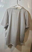Load image into Gallery viewer, US Polo Assn. Mens White Blue Striped Short Sleeve Golf Polo Shirt Size XL