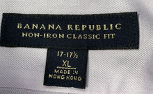 Load image into Gallery viewer, Banana Republic Mens Light Purple Cotton Classic Fit Non-Iron Dress Shirt Sz XL