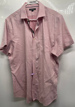 Load image into Gallery viewer, Banana Republic Mens Pink Printed Non-Iron Slim Fit Button-Up Shirt Size XL