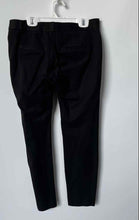 Load image into Gallery viewer, Banana Republic Womens Black Salon Fit Flat Front Straight Leg Ankle Pants Sz 2