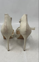 Load image into Gallery viewer, Gianni Bini Womens Corrielle White Leather High Platform Heels Size 9.5M