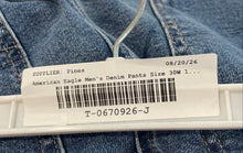 Load image into Gallery viewer, American Eagle Womens Blue Denim Stretch Curvy Mom Jeans Size 30W 10 LONG