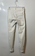 Load image into Gallery viewer, Zara Womens White Denim Light Wash Stretch Pockets Skinny Leg Jeans Size No Size