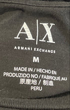 Load image into Gallery viewer, Armani Exchange Mens Black Short Sleeve Crew Neck Graphic T-Shirt Size Medium