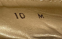 Load image into Gallery viewer, Stuart Weitzman Womens Jean Beige Black Snakeskin Wedge Slingback Sandals Sz 10M