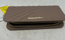 Load image into Gallery viewer, Aldo Womens Brown Leather Credit Card Inner Pockets Zip-Around Wallet One Size