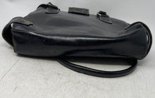 Load image into Gallery viewer, LR Womens Black Leather Inner Pockets Double Handle Shoulder Bag