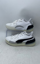 Load image into Gallery viewer, Puma Kids Clyde Hardwood 193847-01 White Lace-Up Sneaker Shoes Size 4.5C