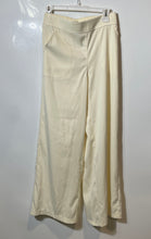 Load image into Gallery viewer, Max Studio Womens Cream Flat Front Pull-On Wide-Leg Trouser Pants Size S