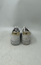 Load image into Gallery viewer, Nine West Womens Grisa White Gold Faux Leather Quilted Sneakers Shoes Size 5.5M