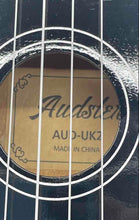 Load image into Gallery viewer, Audster Model AUD-UK2 Black 4-String Mini Beginner Soprano Ukelele With Case