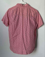 Load image into Gallery viewer, Abercrombie Kids Boys Pink White Printed Short Sleeve Button-Up Shirt Size 13-14