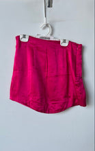 Load image into Gallery viewer, Zara Womens Fuchsia Stretch Regular Fit Side Zip Mini Skirt Size Small