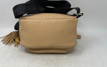 Load image into Gallery viewer, Steve Madden Womens Light Brown Monogram Embossed Faux Leather Mini Backpack