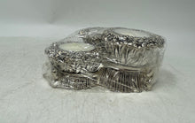 Load image into Gallery viewer, Belirams Silver Tone Floral Design Home Decor Metal Holders Candles Set