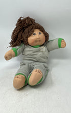 Load image into Gallery viewer, Cabbage Patch Kids Brown Yarn Hair 1980s Vintage Style Plush Doll With Outfit