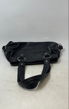 Load image into Gallery viewer, Antonio Melani Womens Black Leather Inner Pockets Travel Mini Shoulder Handbag