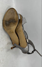 Load image into Gallery viewer, Steve Madden Womens Entice-R Silver Buckle Ankle Strap Sandals Size 8.5M