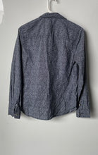 Load image into Gallery viewer, U.S. Polo Assn. Womens Blue White Dotted Long Sleeve Button-Up Shirt Size Medium