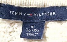Load image into Gallery viewer, Tommy Hilfiger Womens White Knitted Long Sleeve Pullover Sweater Size XL