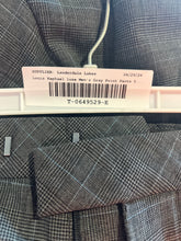 Load image into Gallery viewer, Louis Raphael Luxe Mens Gray Plaid Print Flat Front Slim Fit Dress Pants 36X32