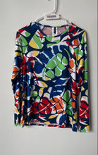 Load image into Gallery viewer, Nautica Womens Multicolor Abstract Print Long Sleeve T-Shirt Size Large