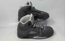 Load image into Gallery viewer, Nike Kids Air Jordan 5 Retro Gray Lace-Up Sneaker Shoes Size 5Y With Stains