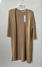 Load image into Gallery viewer, Soft Surroundings Womens Khaki Knitted Open Front Cardigan Sweater Sz S w/ Tags