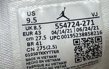 Load image into Gallery viewer, Nike Mens Air Jordan 1 Mid 554724-271 White Brown Lace-Up Sneakers Shoes Sz 9.5