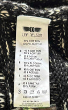 Load image into Gallery viewer, Leif Nelson Mens Black White Knitted Full-Zip Cardigan Sweater Size 2XL