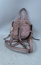 Load image into Gallery viewer, Michael Kors Womens Pink Leather Quilted Adjustable Strap Small Backpack
