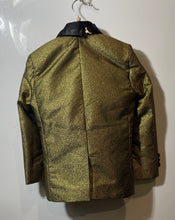 Load image into Gallery viewer, Joseph Dann Boys Gold & Black Two-Piece Blazer & Vest Set Size 5