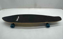 Load image into Gallery viewer, Retrospec Zed Beige Blue 44" Top Mount Bamboo Kicktail Longboard Skateboard
