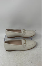 Load image into Gallery viewer, London Kids Girls White Leather Moc Toe Slip-On Loafer Flats Size EUR 32