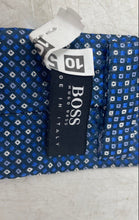 Load image into Gallery viewer, Hugo Boss Mens Blue Printed Silk Adjustable Pointed Tie