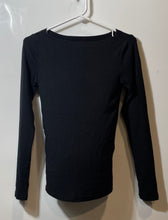 Load image into Gallery viewer, Gap Womens Black Modern Fit Long Sleeve Boat Neck Pullover T-Shirt Size XS