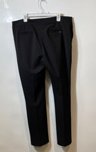 Load image into Gallery viewer, Anne Klein Womens Black Flat Front Slash Pocket Straight Leg Dress Pants Size 14