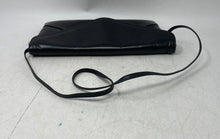 Load image into Gallery viewer, Erik Womens Black Leather Inner Pocket Envelope Shoulder Strap Clutch Bag