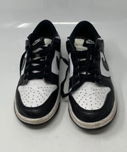 Load image into Gallery viewer, Authentic Nike Boys Dunk Low Retro White Black Sneaker Shoes Size 7Y Stained