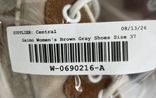 Load image into Gallery viewer, Gaimo Womens Brown Gray Suede Platform Espadrille Sneakers Shoes Size EU 37