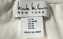 Load image into Gallery viewer, Nicole Miller Womens Beige And Black Floral Print Strapless A-Line Dress Size M