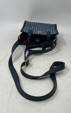 Load image into Gallery viewer, Tommy Hilfiger Womens Dark Blue Monogram Shoulder Strap Mini Tote Handbag