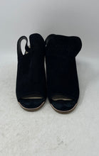 Load image into Gallery viewer, Cole Haan Womens Callista Black Peep Toe Block Heel Slingback Sandals Size 10B